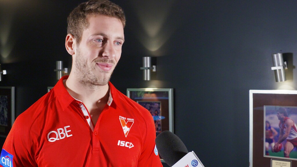 MK1905291443ss.jpg Former US college basketballer Michael Knoll - AFL,Sydney Swans,Robbie Fox,Michael Knoll,Joel Amartey,James Bell,Contracts,Trade
